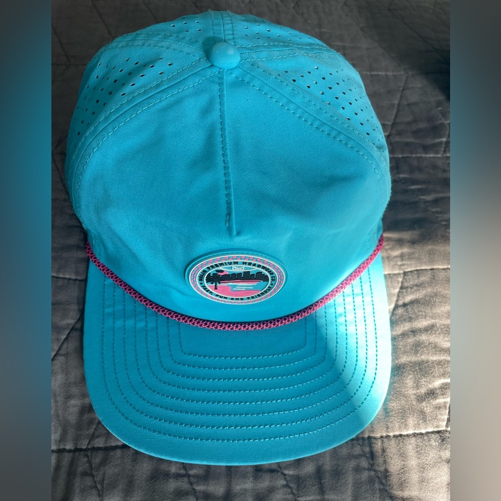 Blue Perforated Men's Cap